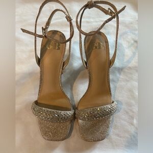 Gianni Bini Women's Glittering Gold Heels